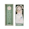 Kaloo Doudou Bio^Doudou Lapin Carre Douceur Blanc Delicat