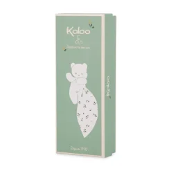 Kaloo Doudou Bio^Doudou Lapin Carre Douceur Blanc Delicat