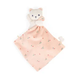Kaloo Doudou Rose^Doudou Ours Carre Douceur Feuilles D'Amour