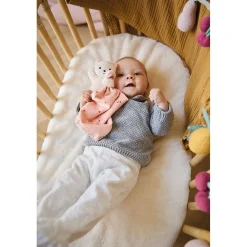 Kaloo Doudou Rose^Doudou Ours Carre Douceur Feuilles D'Amour