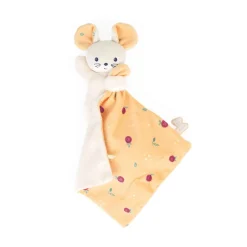 Kaloo Doudou Bio^Doudou Souris Carre Douceur Fruits De Saison