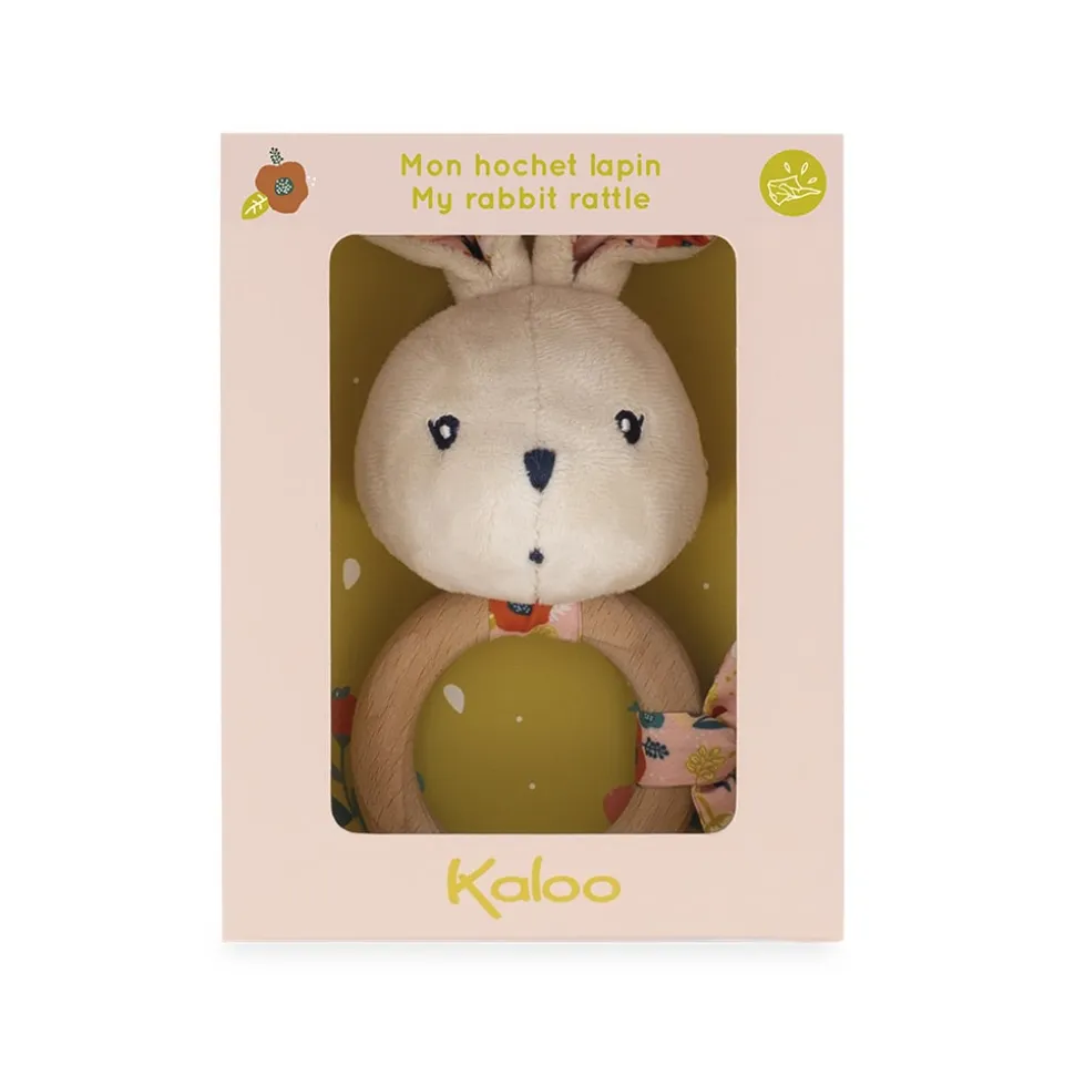 Kaloo Hochets^Hochet Lapin Coquelicot